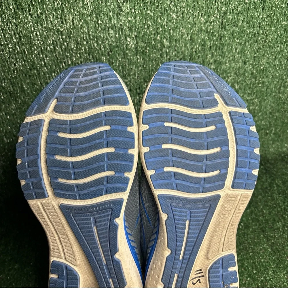 Brooks Glycerin GTS 19 Blue Gray Running Training Shoes 1103571D095 Mens Size 9